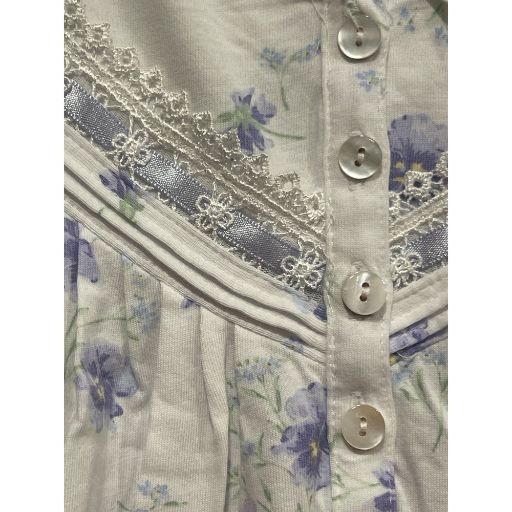 Eiileen West Petal Soft Pima Lilac Short Sleeve Nightgown 2X XXL - Picture 13 of 13